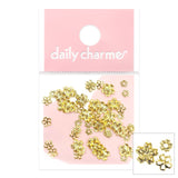 Metallic Gold Nail Art Cherry Blossom Studs Mix Spring Sakura Nails
