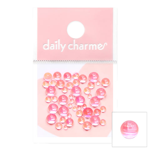 Nail Art Decor | Dreamy Bubbles Iridescent Flatback Beads / Pink
