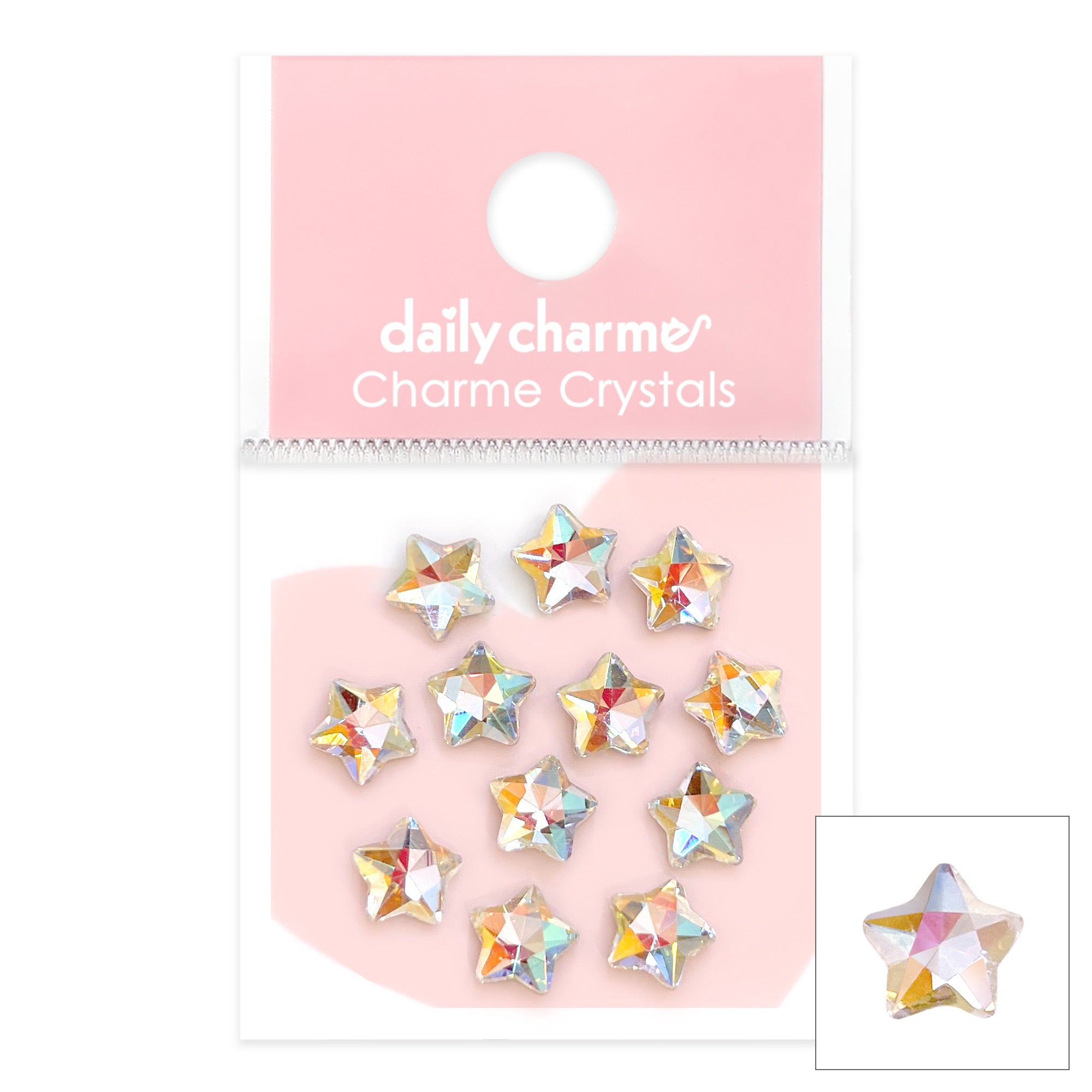 Charme Crystal Star Rhinestone / Crystal Shimmer Charme Crystal Star Rhinestone / Crystal Shimmer Quality Iridescent Rhinestone for Nail Art