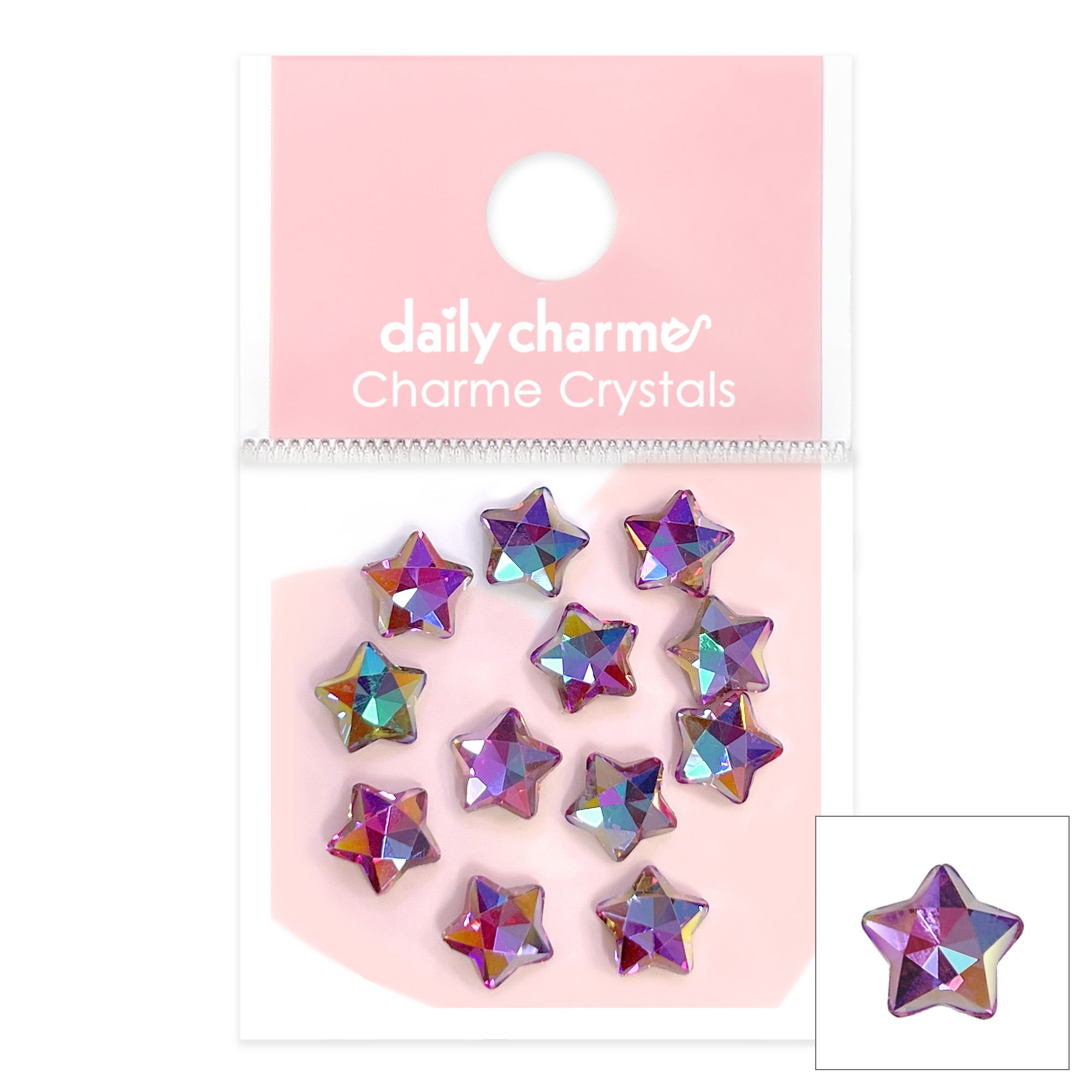 Charme Crystal Star Rhinestone / Peacock Charme Crystal Star Rhinestone / Peacock Quality Iridescent Rhinestone for Nail Art