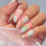 Charme Gel Magic Pony Shimmer Jelly Collection / 6 Colors Iridescent Holo Nail Polish Summer Trend 2024 Rainbow