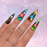 Charme Gel Chameleon Cat Eye Collection / 6 Colors Velvet Polish Color Shifting Galaxy