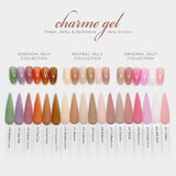 Charme Gel Original Jelly Collection / 6 Colors Milk Bath Pink Beige French Tip Nail Polish Sheer