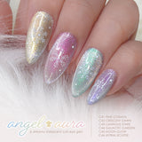 Charme Gel Angel Aura Cat Eye Collection / 6 Colors Shimmer Pastel Pink Blue Purple Nail Polish Magnetic