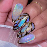 Charme Gel / Cat Eye C07 Unikitty Holographic Holo Nail Polish Cateye Galaxy