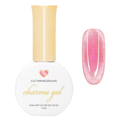 Charme Gel / Cat Eye C47 Pawmegranate Pink Coral Magnetic Nail Polish