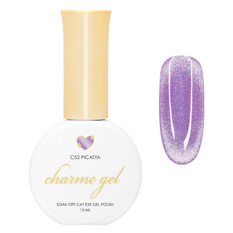 Charme Gel / Cat Eye C52 Picatya Purple Lilac Magnetic Nail Polish