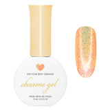 Charme Gel / Fairy Flakes F04 Your Zesty Orange Nail Polish Glitters / Spring / Easter / Shimmer