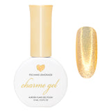 Charme Gel / Fairy Flakes F05 Make Lemonade / Yellow Shimmer Nail Polish / Glitters / Spring / Easter