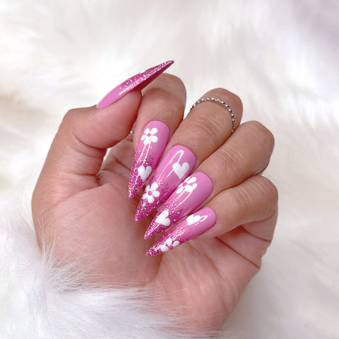 Charme Gel / Holographic H02 Cupid Pink Nail Polish