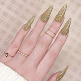 Charme Gel / Holoday Twinkle H59 Celebration Gold Nail Polish