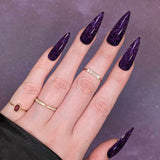 Charme Gel H97 Gravity | Dark Purple Holographic Twinkle Flash Gel