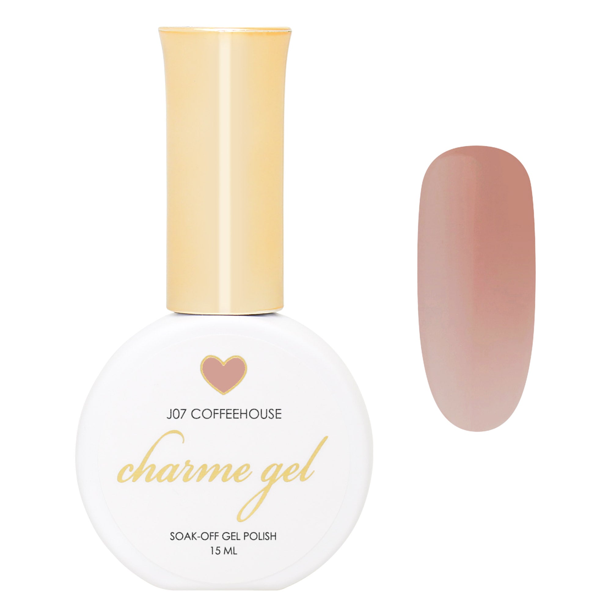 Charme Gel / Jelly J07 Coffeehouse Charme Gel / Jelly J07 Coffeehouse Muted Dark Beige Manicure