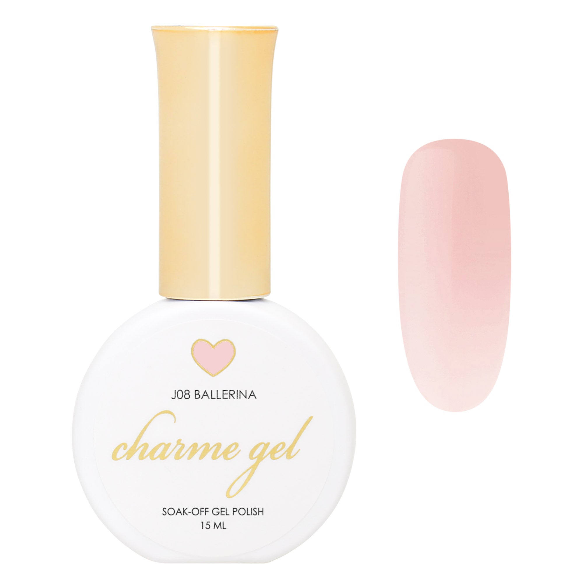 Charme Gel / Jelly J08 Ballerina Charme Gel / Jelly J08 Ballerina Light Beige Porcelain Tone Nail French
