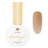 Charme Gel / Jelly J09 Parisian Muted Dark Beige Brown Tone Fall Autumn Sheer Nail Polish