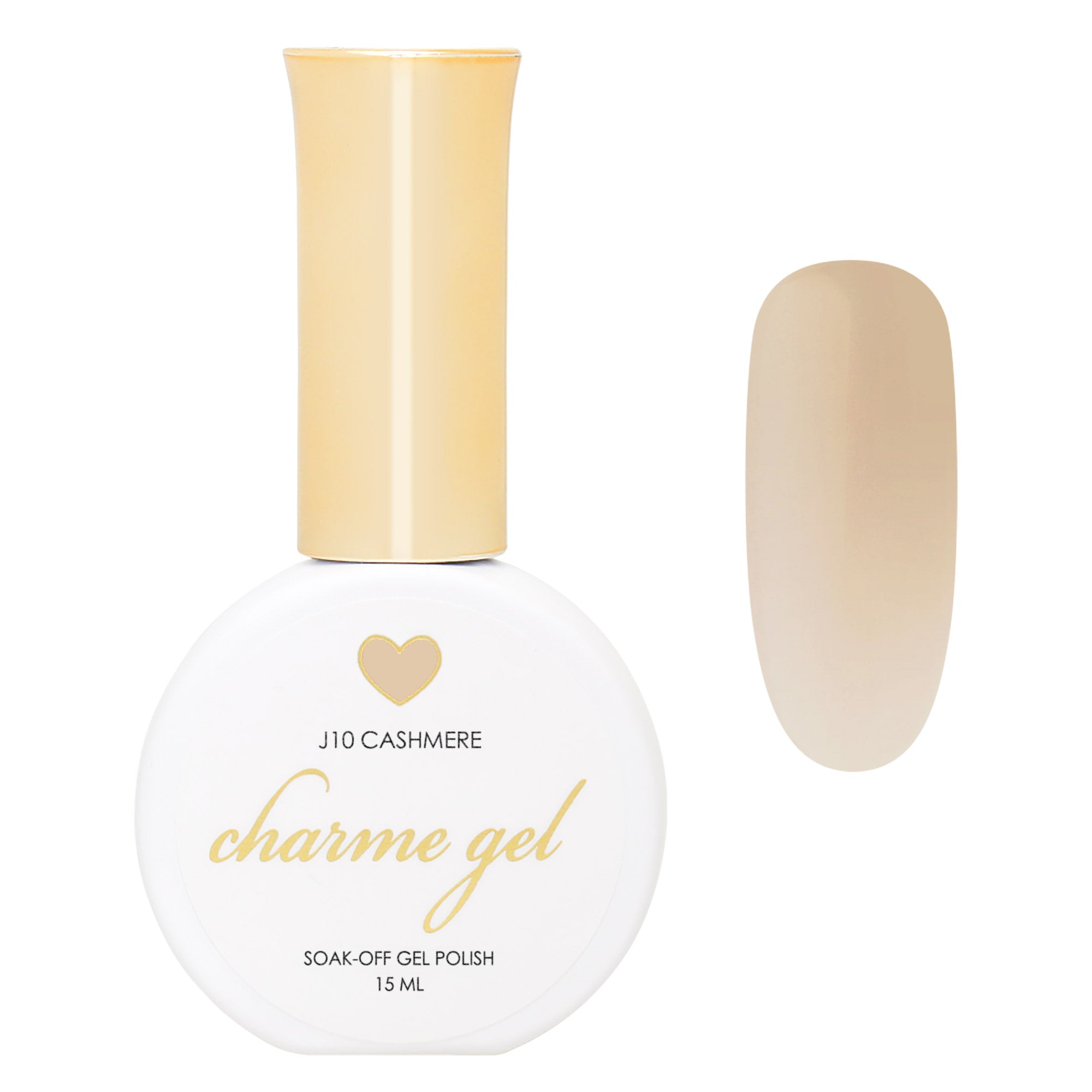 Charme Gel / Jelly J10 Cashmere Charme Gel / Jelly J10 Cashmere Muted Beige Tone Sheer Nail Polish