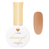 Charme Gel / Jelly J11 Reverie Warm Dark Beige Tone Fall Autumn Sheer Nail Polish