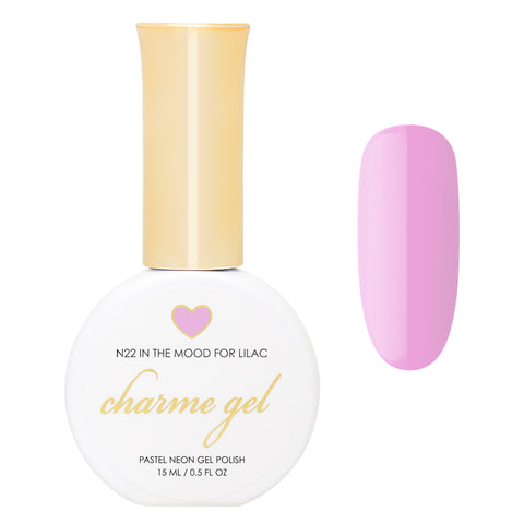 Charme Gel / Neon N22 In the Mood for Lilac Pastel Nail Polish Bright Fun Spring