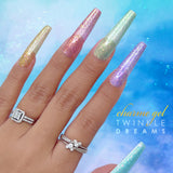 Charme Gel / Twinkle Shimmer S36 Dream Weaver Blue Flash Polish Aqua Mermaid Summer Trend