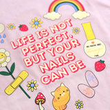 Daily Charme Perfect Cute Nails Tech T-shirt Pink Positive Lover Gel