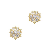 Mini Snowflake Cluster / Zircon Charm / Gold 3D Nail Art Christmas Holiday Winter Wonderland