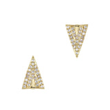 Bedazzled Triangle / Zircon Charm / Gold Nail Charm Jewelry Decor Geometric Shape Design