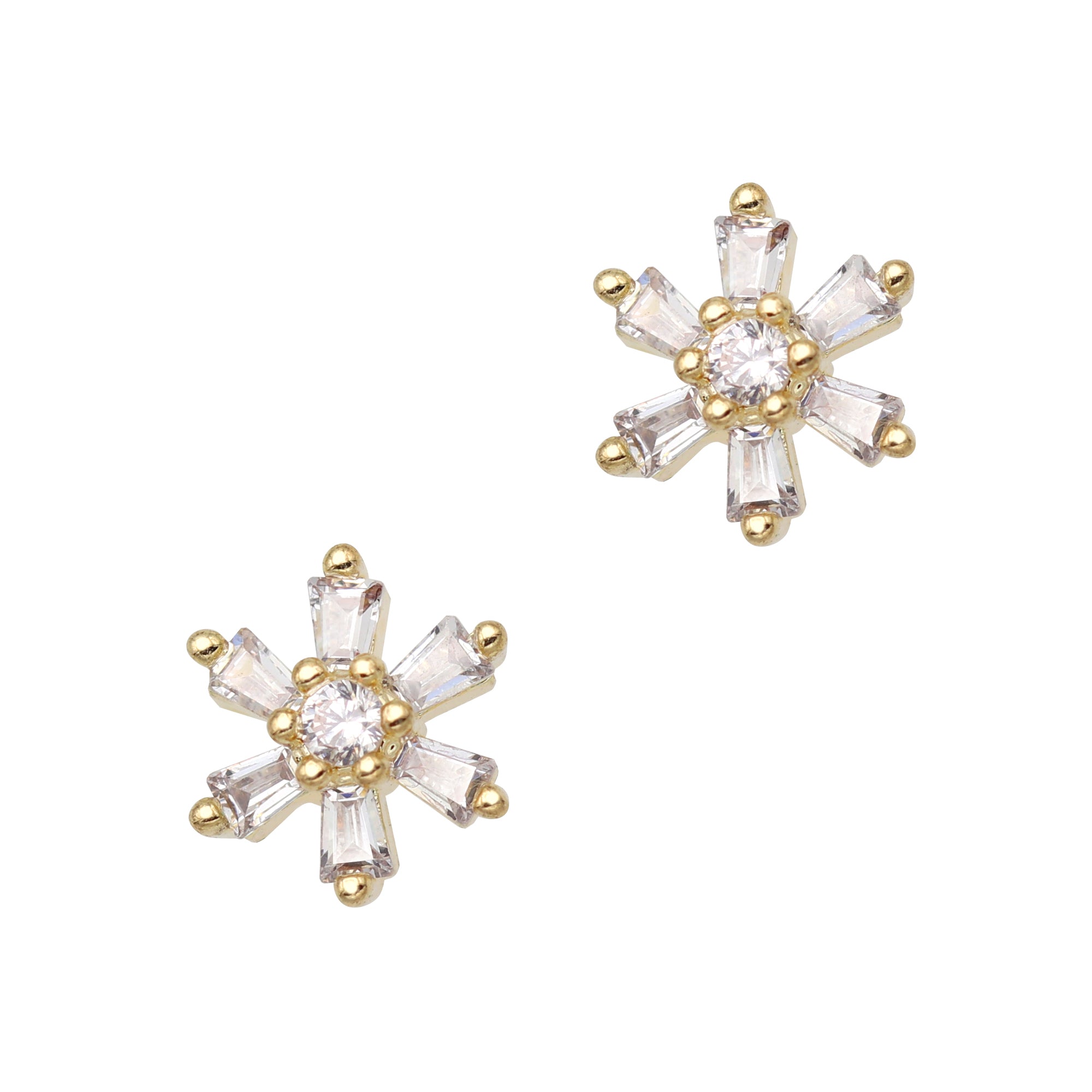 Icy Snowflake/ Zircon Charm / Gold Icy Snowflake/ Zircon Charm / Gold 3D Nail Art Christmas Holiday Winter Wonderland