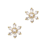 Icy Snowflake/ Zircon Charm / Gold 3D Nail Art Christmas Holiday Winter Wonderland