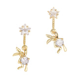 Nail Decor 3D Star Balloon Bunny Dangle Zircon Charm Gold Cute Coquette