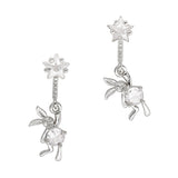 Nail Decor 3D Star Balloon Bunny Dangle Zircon Charm Silver Cute Coquette
