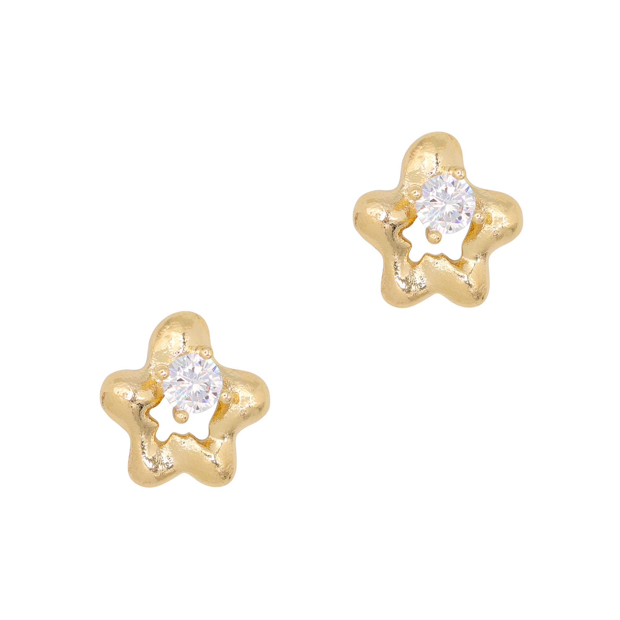 Abstract Star / Zircon Charm / Gold 3D Abstract Star Nail Zircon Charm Gold Crystal GenZ Vibe Trendy Celestial