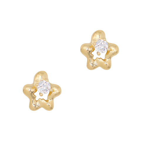 3D Abstract Star Nail Zircon Charm Gold Crystal GenZ Vibe Trendy Celestial