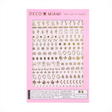 Deco Miami Nail Art Stickers / Golden Hour Line Art Butts Eyes Feminine Female