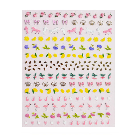 Deco Beauty Nail Art Stickers / Pink Pony