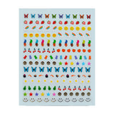 Deco Miami Nail Art Stickers / Sunny Side Up Summer Foodie Rainbow Smiley Colorful Fun