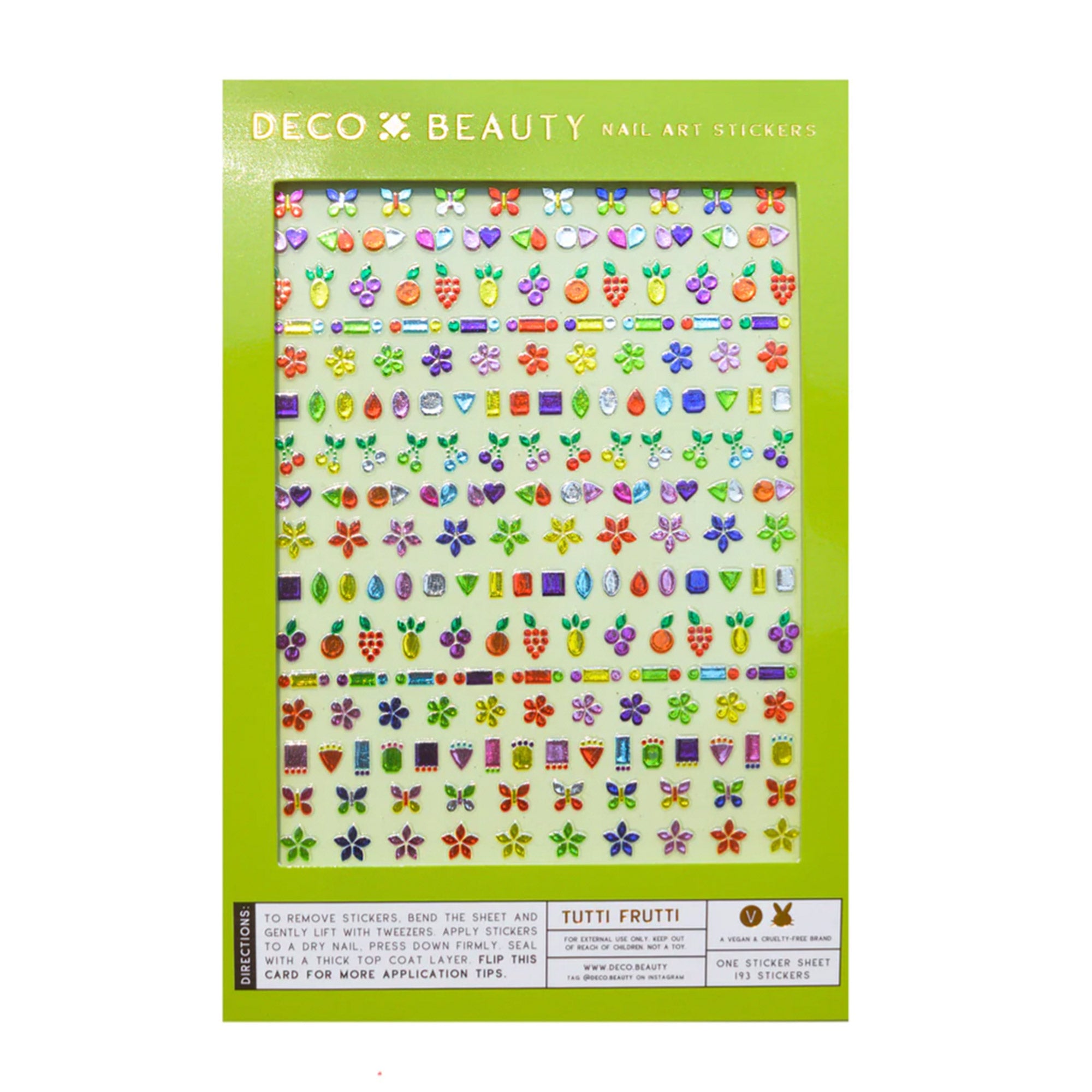 Deco Beauty Nail Art Stickers / Tutti Fruiti Deco Beauty Nail Art Stickers / Tutti Fruiti