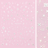 Bejeweled Nail Art Sticker / Eternal Sparkles Starlight / White 3D Crystal Decal Celestial