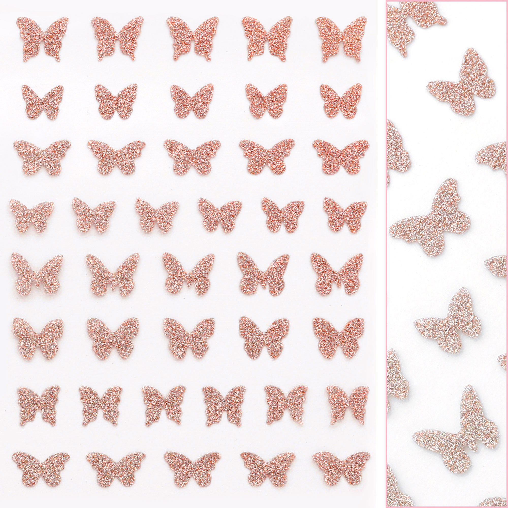 Twinkle Flash Glitter Nail Art Sticker / Butterfly / Rose Gold Twinkle Flash Glitter Nail Art Sticker / Butterfly / Rose Gold