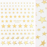 Chic Nail Art Sticker / Dazzling Stars / Metallic Gold Decal Chrome