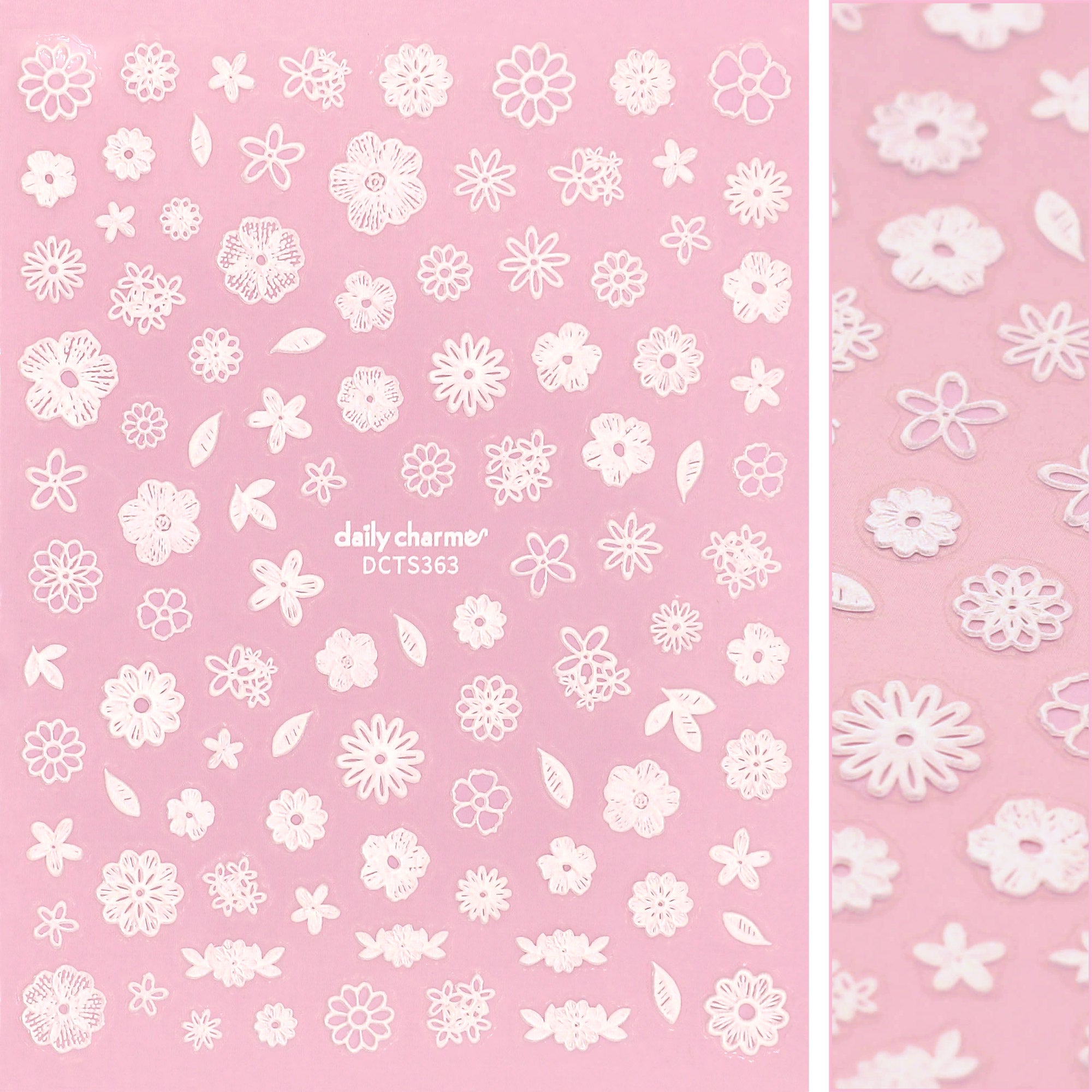 3D Embossed Nail Art Sticker / Crochet Flowers Premium 3D Embossed Nail Art Sticker / Crochet Flowers