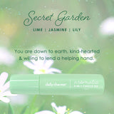 Daily Charme Aromatic 2-in-1 Cuticle Oil Roller / Secret Garden Lime Jasmine Lily Fresh Scented Perfume