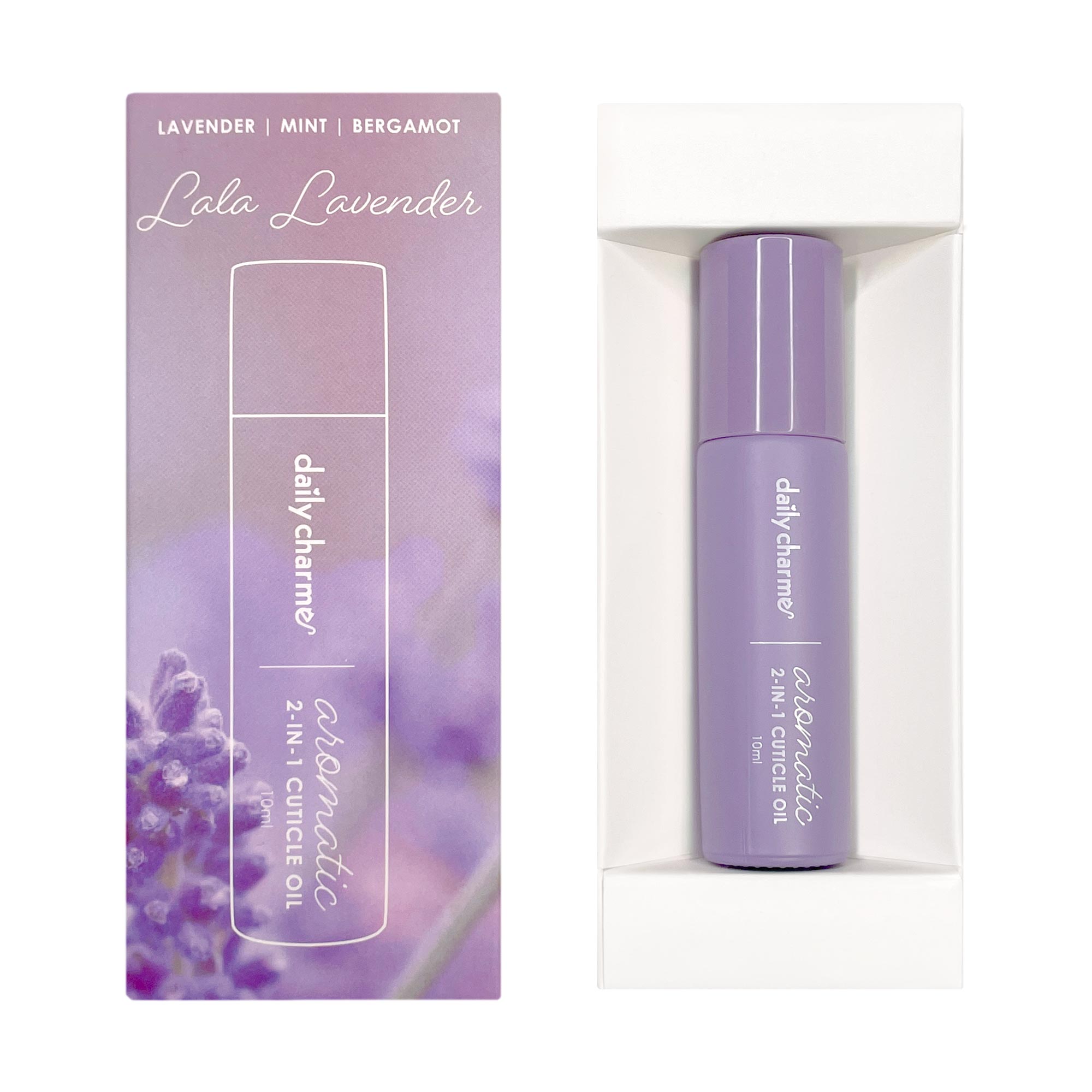 Daily Charme Aromatic 2-in-1 Cuticle Oil Roller / Lala Lavender Daily Charme Aromatic 2-in-1 Cuticle Oil Roller / Lala Lavender Mint Natural Perfume