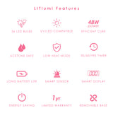 Daily Charme LITlumi Rechargeable Hybrid LED Lamp / Pink Gel Polish Quality Professional Wireless Portable Pedicure Manicure