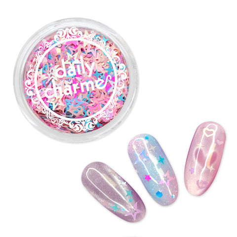 Nail Art Y2K GenZ Cute Dream Pop Glitter Mix Iridescent