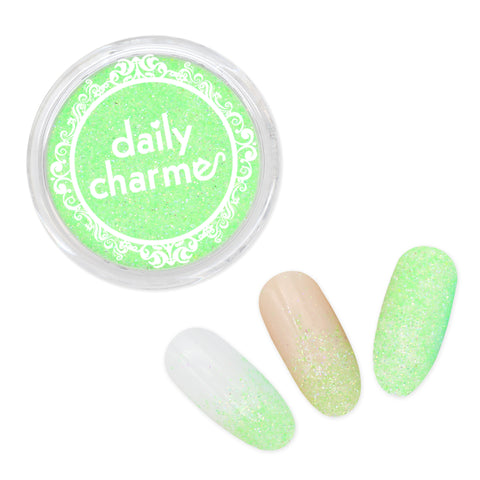 Iridescent Glitter Dust / Clover / Pastel Green/ Spring Nail Art / Easter