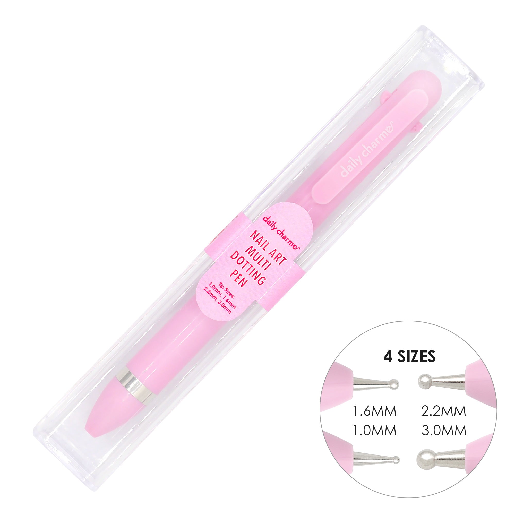 Daily Charme 4-in-1 Nail Art Multi Dotting Pen Daily Charme 4-in-1 Nail Art Multi Dotting Pen Pink Light Weight Mechanic