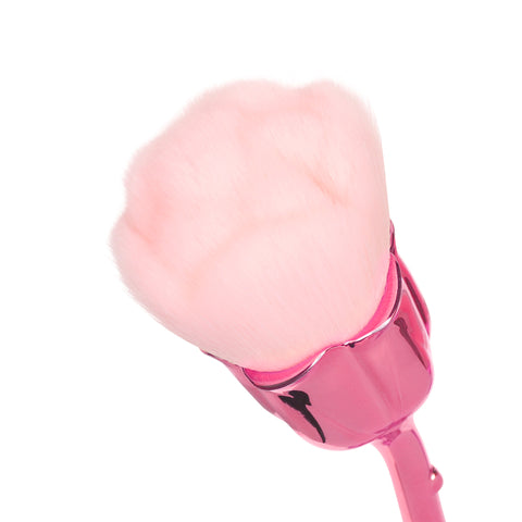 Rose Stem Makeup Brush / Pink Nail Art Supply Cleaning Chrome Powder Pigment Cute