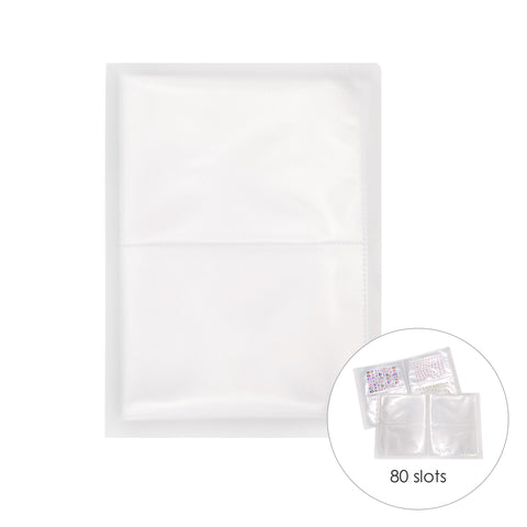 Nail Art Sticker Collection Album Clear Matte 80 Slots