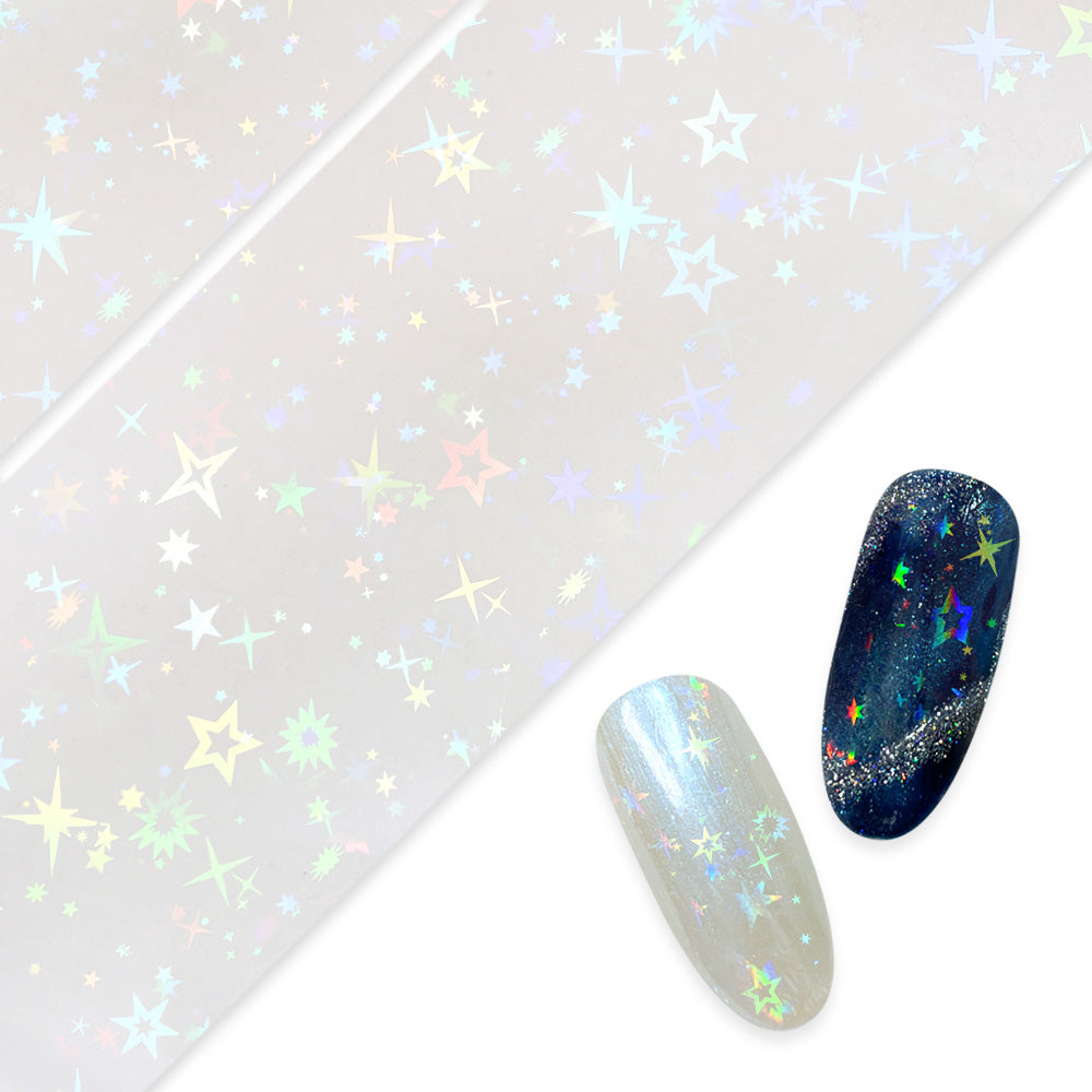 Nail Art Foil Paper / Aurora Holo Sparkles Nail Art Foil Paper / Aurora Holo Sparkles Design Galaxy