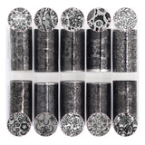 Nail Art Foil Box / Intricate Laces / Black Wedding Goth Trend